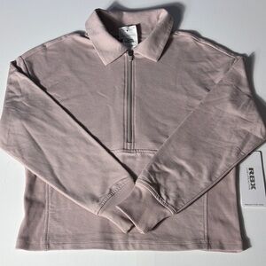 RBX Active Women’s Half Zip French Terry Pullover Sweatshirt Small NWT